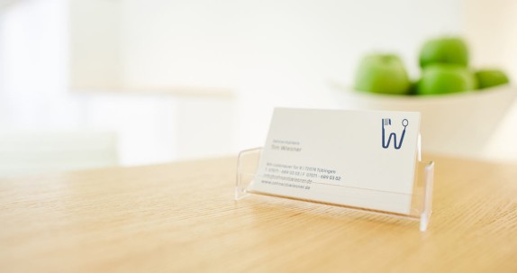Visitenkarten Zahnarztpraxis Wiesner
